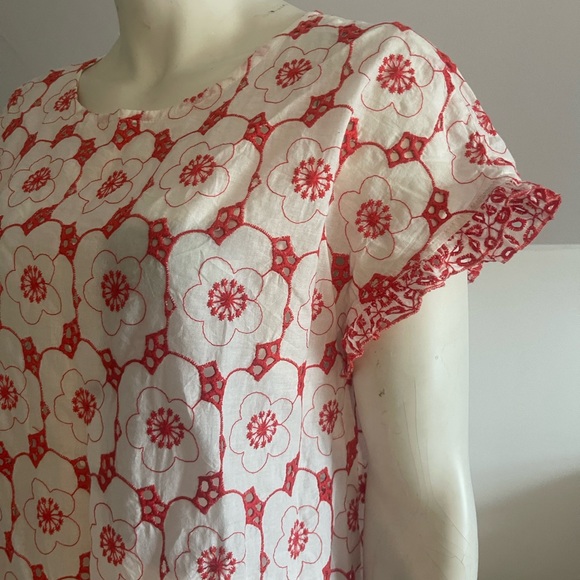 Tristan 100% Cotton Embroidery Blouse Size XL - Picture 3 of 8